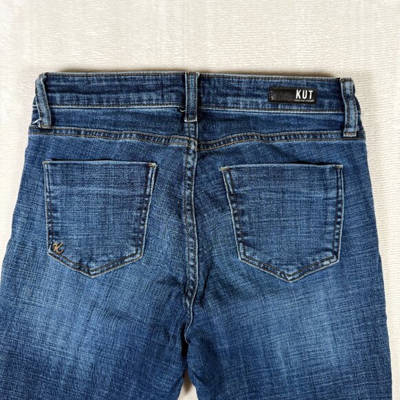 Kut From the Kloth Skinny Jeans Women Size 4 Blue Stretch Cotton Blend 5-Pockets - Picture 9 of 14